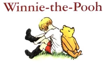 Children's lit. Detail from cover of Winnie the Pooh by A.A. Milne, E.H. Shepard, Ill. 